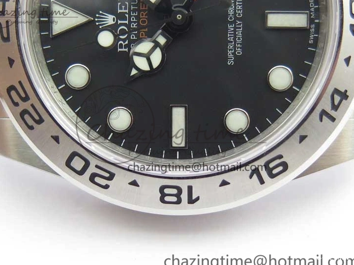 0414 Explorer II 42mm 216570 Black 904L SS GMF 1:1 Best Edition Black Dial on Bracelet A3186 (Correct Hand Stack) StreetReady 3242